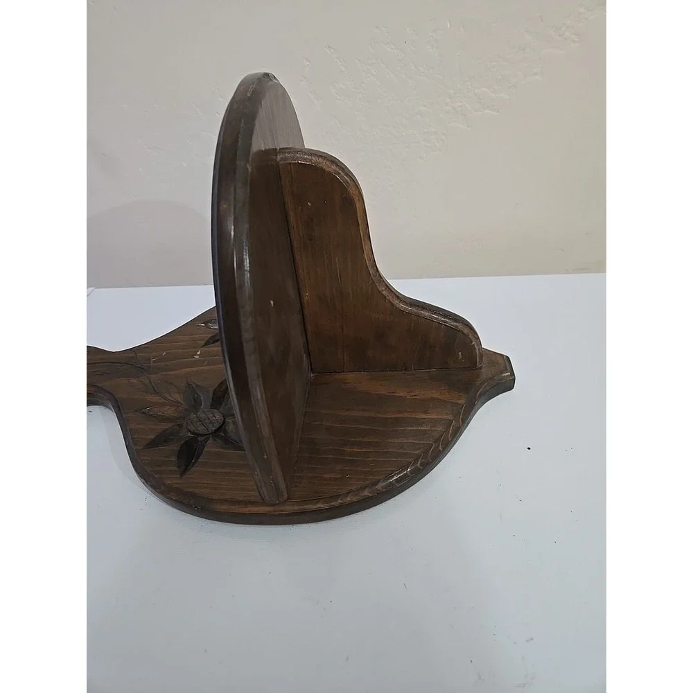 Vintage Wood Trinket Curio Wall Shelf Display Large Rustic Home Decor